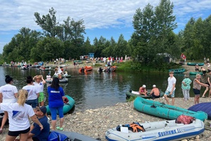 В Междуреченске в пятый раз прошел водный этнофестиваль "Легенды Томусы"