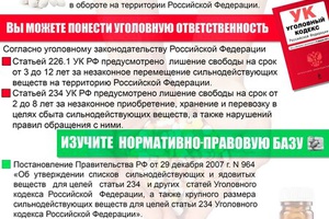 Ответственность за приобретение препаратов с содержанием сильнодействующих веществ