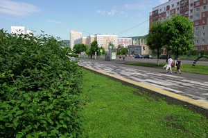 Завершается реконструкция пешеходной зоны – первого участка проспекта Шахтёров: Дзержинского – Интернациональная