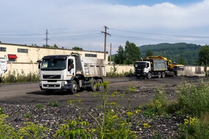 В Междуреченском городском округе активно идёт ремонт дороги вдоль ТРМЗ